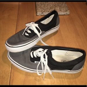 Vans black and grey shoe